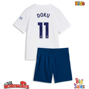 Manchester City Jeremy Doku #11 Replica Third Stadium Kit for Kids 2026-27 Short Sleeve (+ pants)